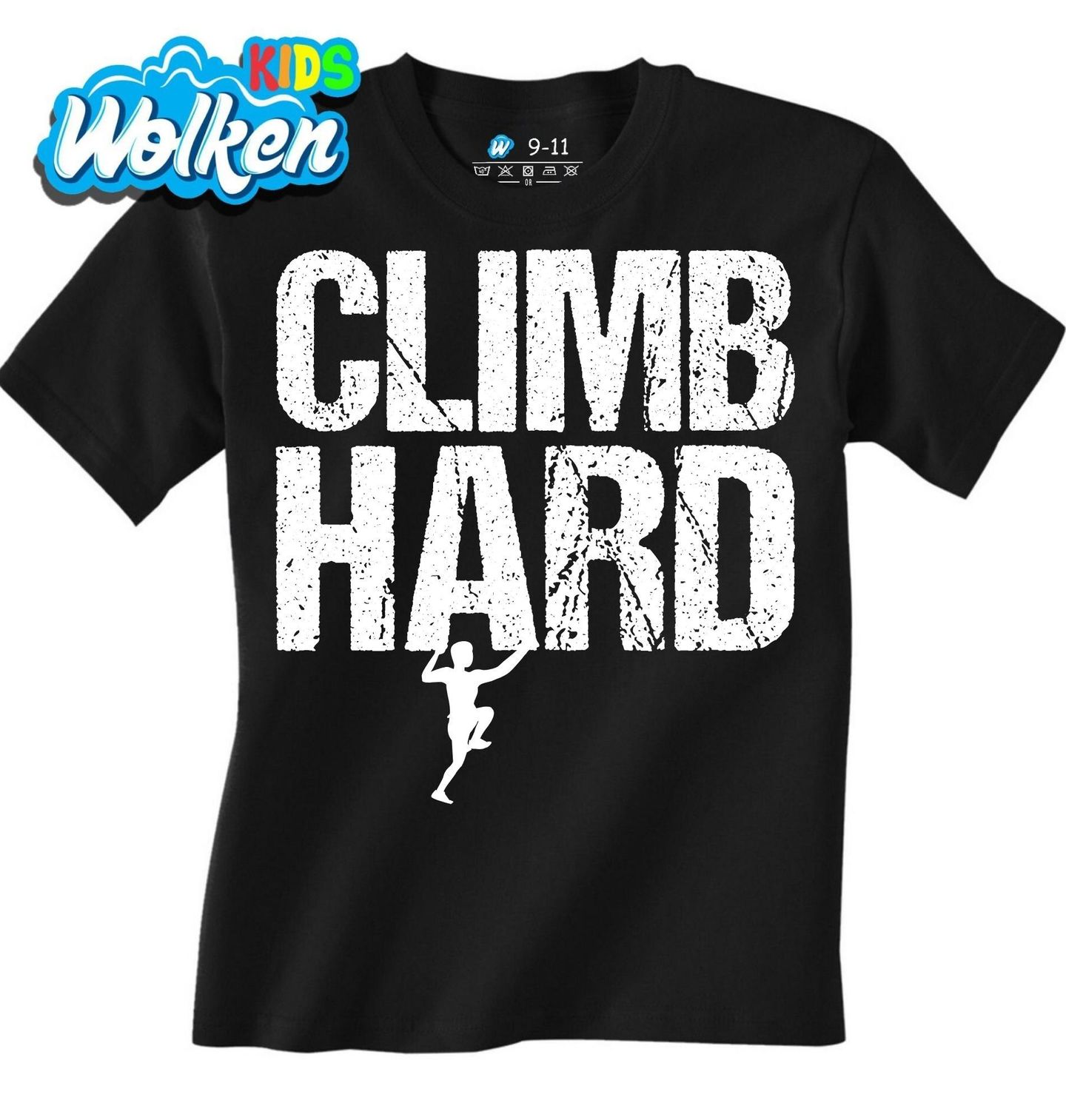[cz] [produkt] [dětské tričko] [černá] [hlavní] Lez Naplno Climb Hard.jpg