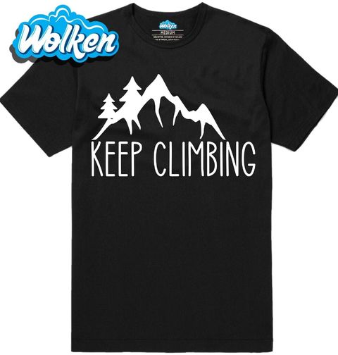 Obrázek produktu Pánské tričko Nepřestávej Lézt Keep Climbing
