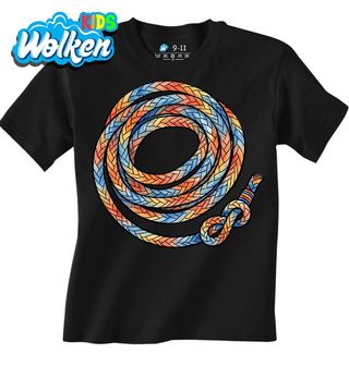 [cz] [produkt] [dětské tričko] [černá] [hlavní] Barevné Horolezecké Lano.jpg