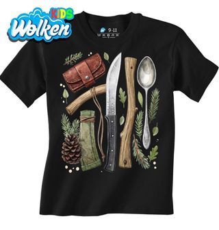 [cz] [produkt] [dětské tričko] [černá] [hlavní] Zálesácká Výbava.jpg