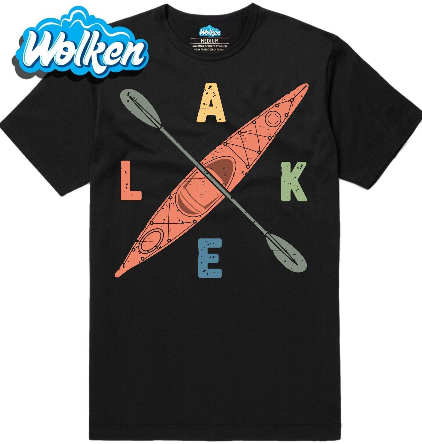 [cz] [produkt] [pánské tričko] [černá] [hlavní] Kajak LAKE.jpg