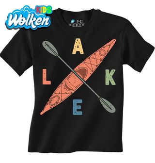 [cz] [produkt] [dětské tričko] [černá] [hlavní] Kajak LAKE.jpg