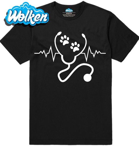 Obrázek produktu Pánské tričko Kardiogram Veterináře