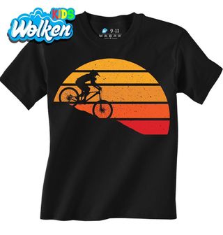 [cz] [produkt] [dětské tričko] [černá] [hlavní] MTB Jízda při Západu Slunce.jpg