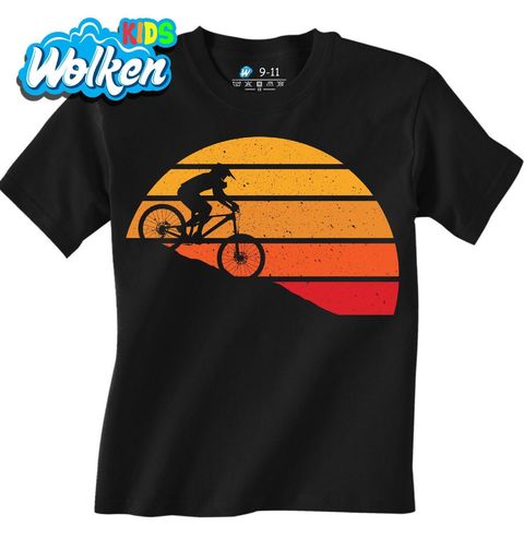 Obrázek produktu Dětské tričko MTB Jízda při Západu Slunce