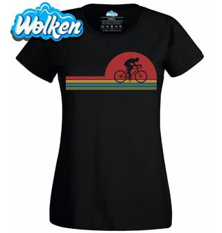 [cz] [produkt] [dámské tričko] [černá] [hlavní] Retro Silniční Cyklista.jpg