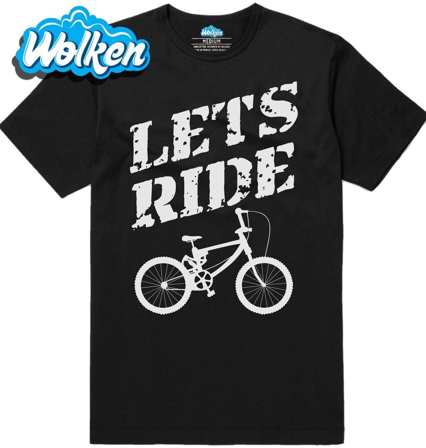 [cz] [produkt] [pánské tričko] [černá] [hlavní] Let's Ride BMX Kolo.jpg