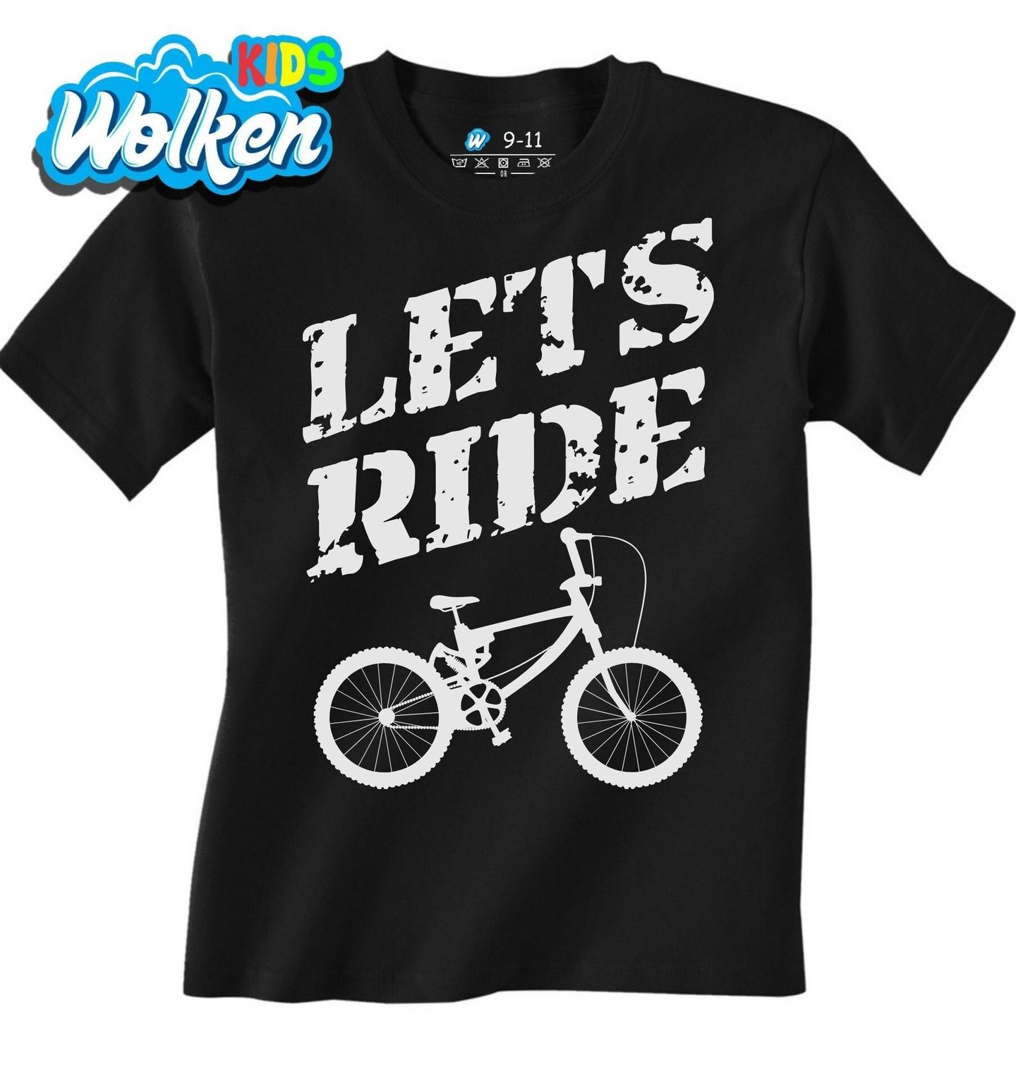[cz] [produkt] [dětské tričko] [černá] [hlavní] Let's Ride BMX Kolo.jpg