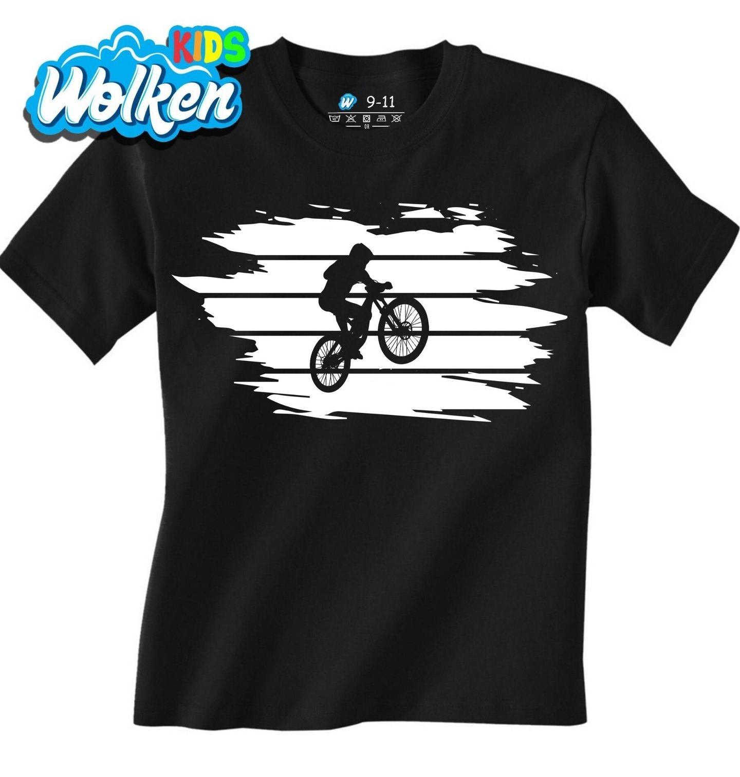 [cz] [produkt] [dětské tričko] [černá] [hlavní] MTB Jízda po Zadním Kole.jpg