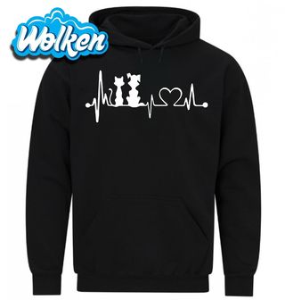 [cz] [produkt] [mikina] [černá] [hlavní] Kardiogram Psí a Kočičí Lásky.jpg