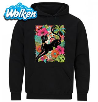 [cz] [produkt] [mikina] [černá] [hlavní] Tropická Černá Kočka.jpg