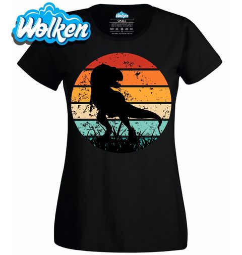 Obrázek produktu Dámské tričko Silueta Tyranosaura Rexe Retro