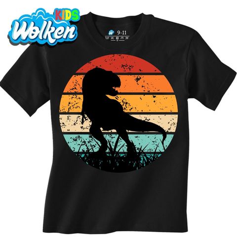 Obrázek produktu Dětské tričko Silueta Tyranosaura Rexe Retro