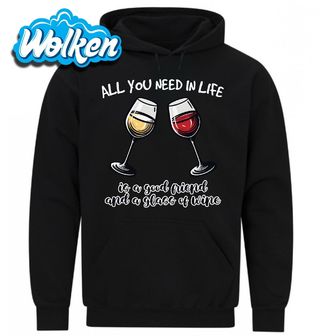 [cz] [produkt] [mikina] [černá] [hlavní] Všechno co potřebuješ je Kamarád a Sklenka Vína.jpg