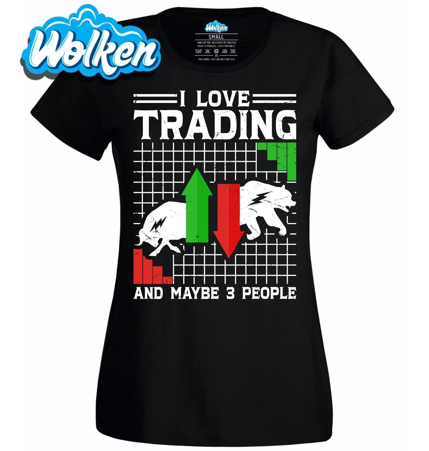 [cz] [produkt] [dámské tričko] [černá] [hlavní] Miluji Trading a Možná Tři Lidi.jpg