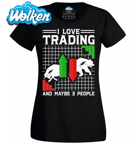 Obrázek produktu Dámské tričko Miluji Trading a Možná Tři Lidi