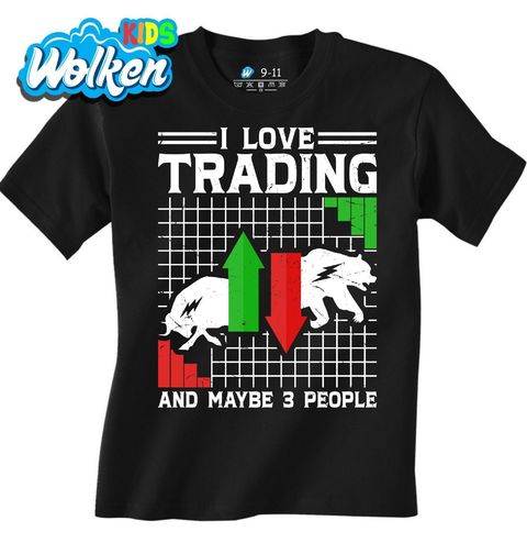 Obrázek produktu Dětské tričko Miluji Trading a Možná Tři Lidi