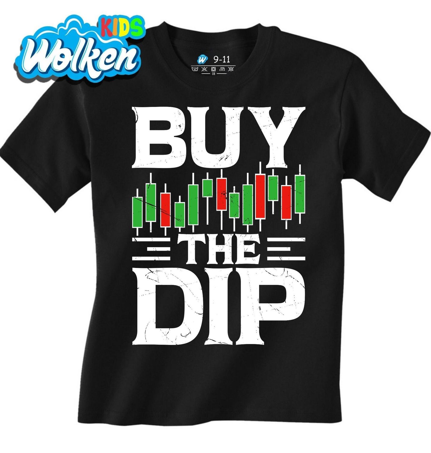 [cz] [produkt] [dětské tričko] [černá] [hlavní] Nakup Pokles Buy The Dip Investor.jpg