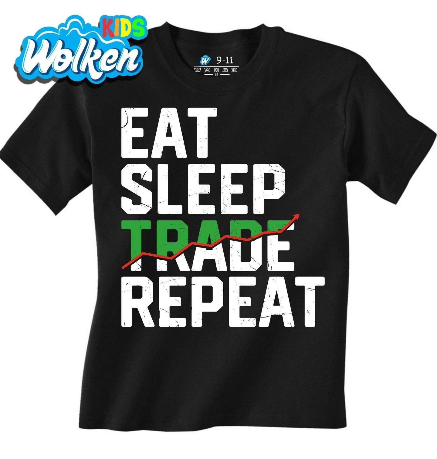 [cz] [produkt] [dětské tričko] [černá] [hlavní] Jez Spi Opakuj Investuj Eat Sleep Trade Repeat.jpg