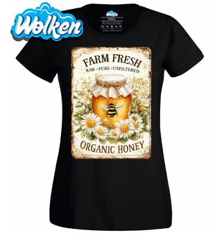 [cz] [produkt] [dámské tričko] [černá] [hlavní] Farmářský Med Vintage.jpg