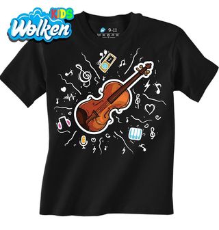[cz] [produkt] [dětské tričko] [černá] [hlavní] Hudba Houslí.jpg