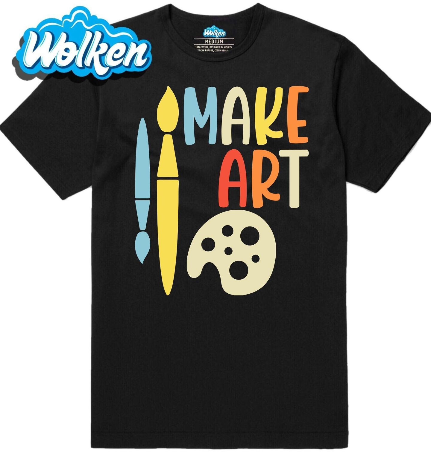 [cz] [produkt] [pánské tričko] [černá] [hlavní] Make Art Tvoř Umění.jpg