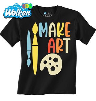 [cz] [produkt] [dětské tričko] [černá] [hlavní] Make Art Tvoř Umění.jpg
