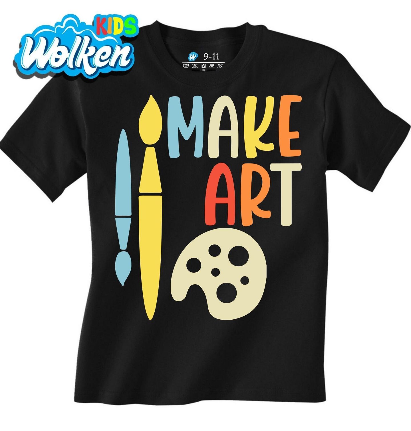 [cz] [produkt] [dětské tričko] [černá] [hlavní] Make Art Tvoř Umění.jpg
