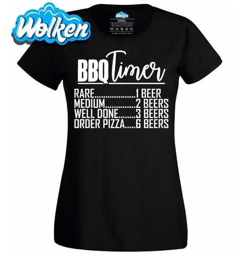 Obrázek produktu Dámské tričko BBQ Timer Pivo a Pizza