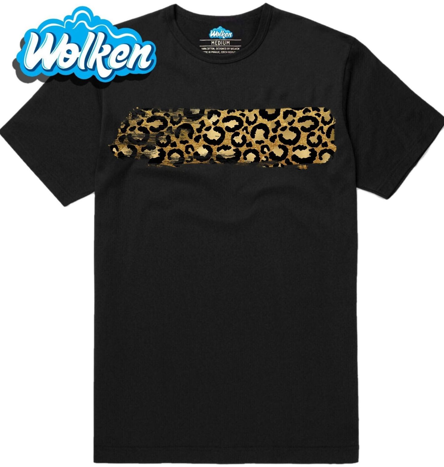 [cz] [produkt] [pánské tričko] [černá] [hlavní] Leopardí Potisk.jpg