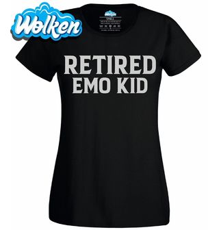 [cz] [produkt] [dámské tričko] [černá] [hlavní] Bývalé Emo Dítě Retired Emo Kid.jpg