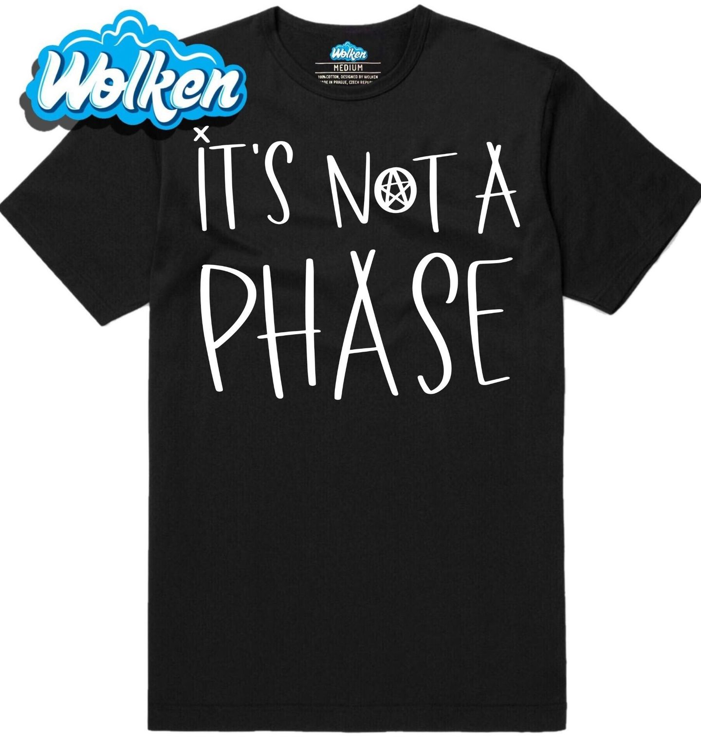 [cz] [produkt] [pánské tričko] [černá] [hlavní] Není To Fáze It's Not a Phase.jpg