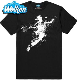 [cz] [produkt] [pánské tričko] [černá] [hlavní] Tenista při Odpalu.jpg