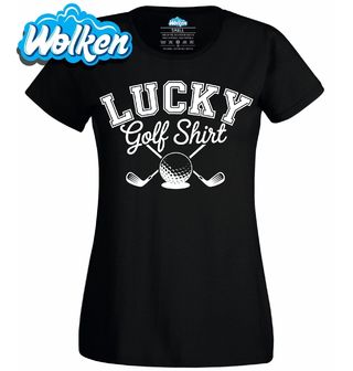 [cz] [produkt] [dámské tričko] [černá] [hlavní] Šťastné Golfové Tričko Lucky Golf Shirt.jpg