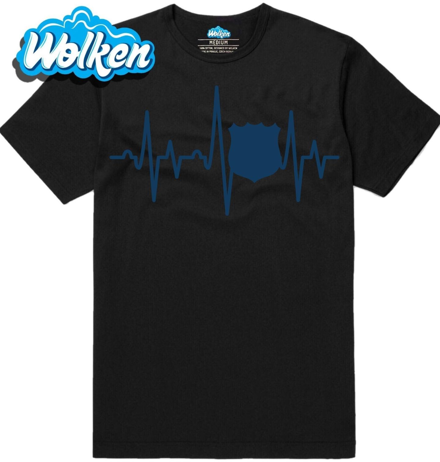 [cz] [produkt] [pánské tričko] [černá] [hlavní] Kardiogram Policisty.jpg