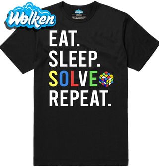 [cz] [produkt] [pánské tričko] [černá] [hlavní] Jez Spi Slož Opakuj Eat Sleep Solve Repeat.jpg