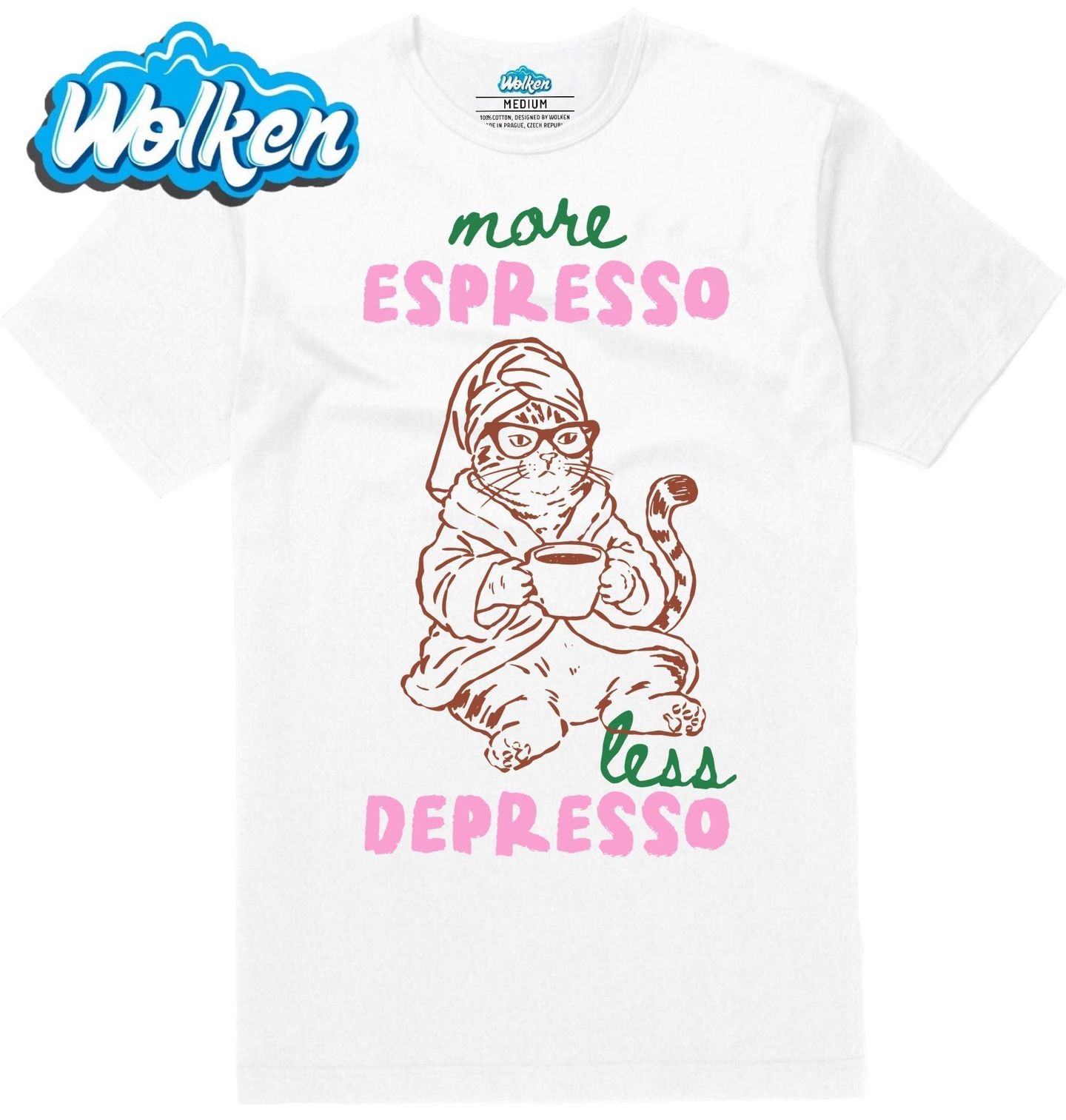 [cz] [produkt] [pánské tričko] [bílá] [hlavní] Více Espressa Méně Depressa.jpg