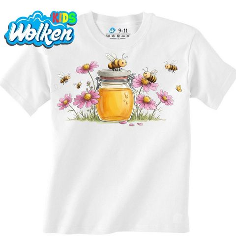 Obrázek produktu Dětské tričko Sklenice Medu s Včelkami
