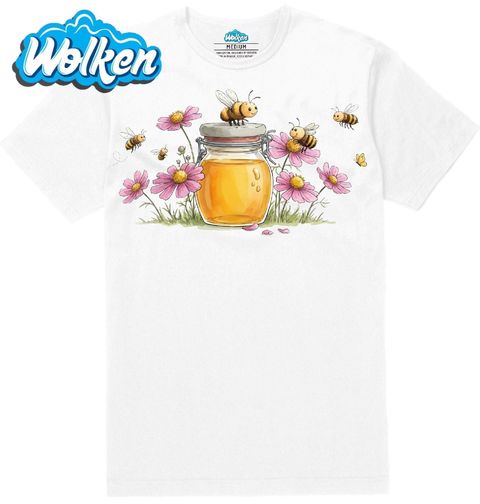 Obrázek produktu Pánské tričko Sklenice Medu s Včelkami