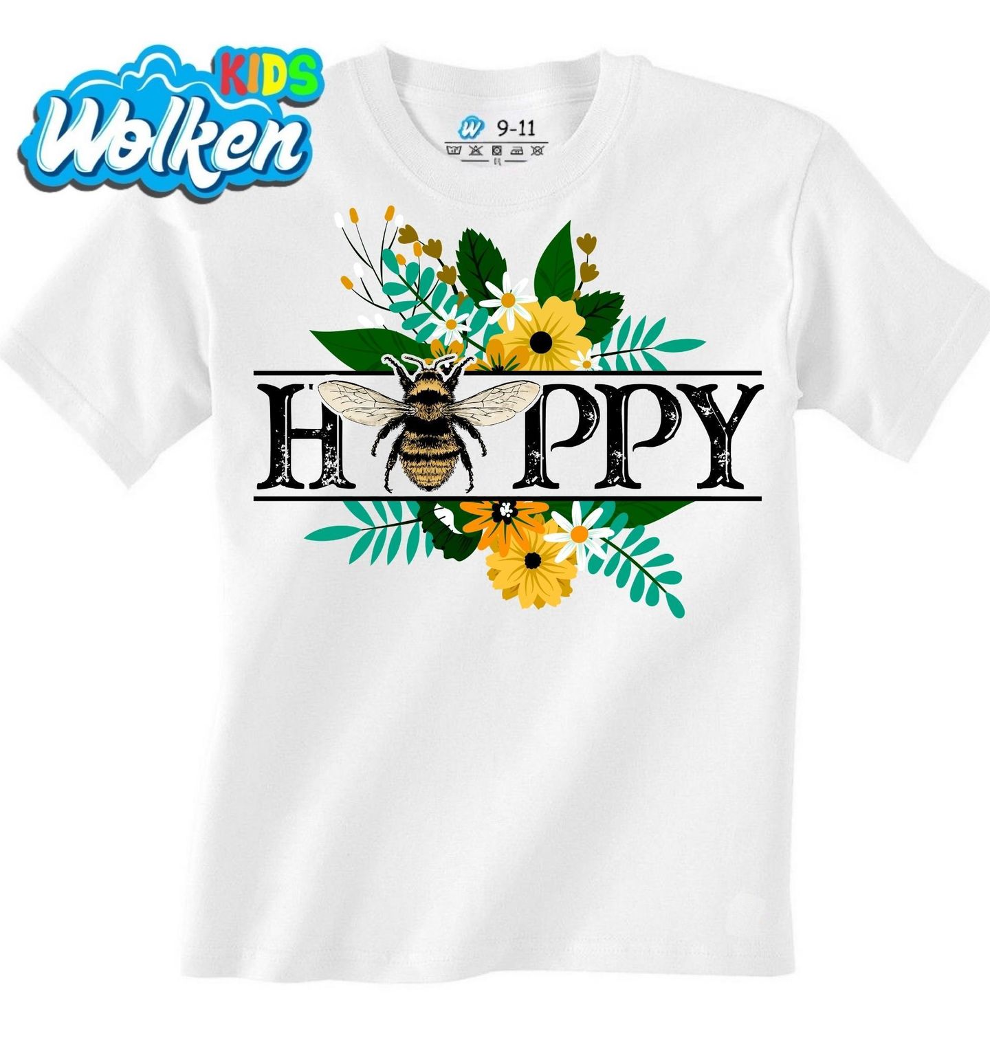 [cz] [produkt] [dětské tričko] [bílá] [hlavní] Bee Happy Včelí Radost.jpg