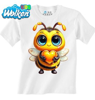 [cz] [produkt] [dětské tričko] [bílá] [hlavní] Roztomilá Medová Včelička.jpg