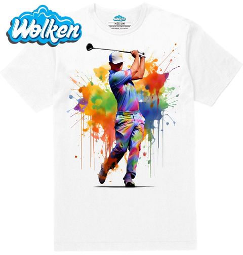 Obrázek produktu Pánské tričko Barevný Golfový Švih