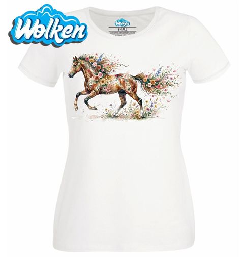 Obrázek produktu Dámské tričko Kůň z Květin