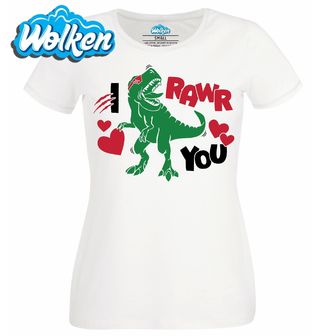 [cz] [produkt] [dámské tričko] [bílá] [hlavní] I Rawr You Mám tě rád.jpg