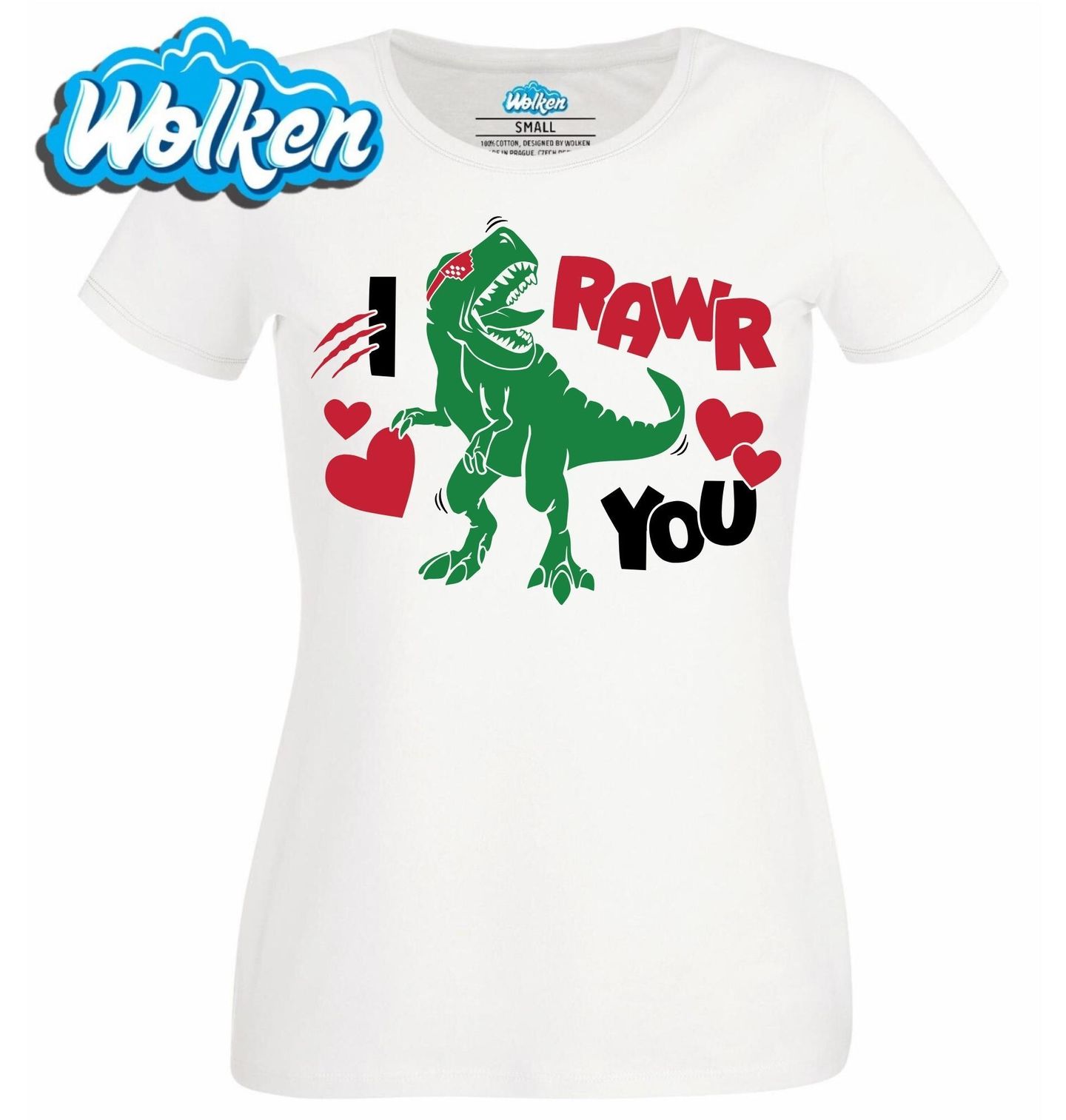 [cz] [produkt] [dámské tričko] [bílá] [hlavní] I Rawr You Mám tě rád.jpg