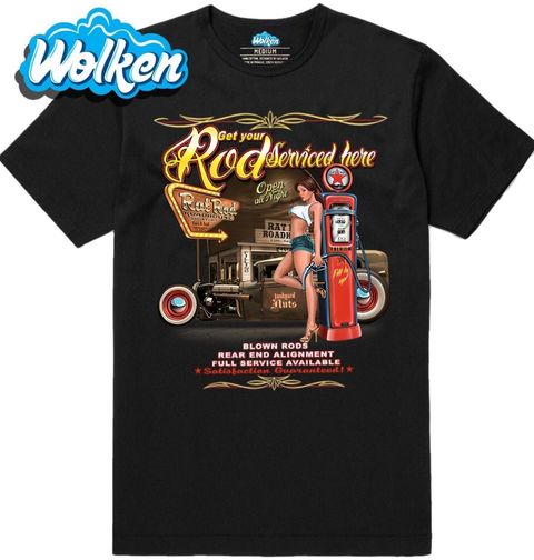 Obrázek produktu Pánské tričko Čerpací a Servisová stanice Rat Rod