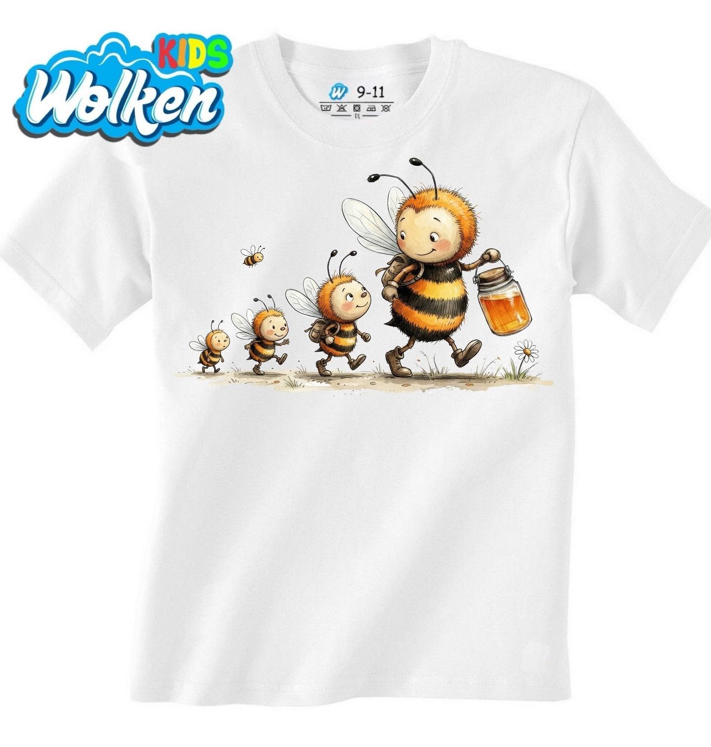 [cz] [produkt] [dětské tričko] [bílá] [hlavní] Včelí Výprava.jpg