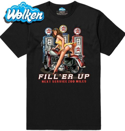 Obrázek produktu Pánské tričko Plná Nádrž Dlouhá Cesta Fill 'Er Up Bike
