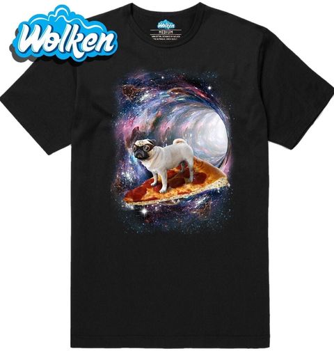 Obrázek produktu Pánské tričko Vesmírný surfař Mops 