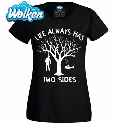 Obrázek produktu Dámské tričko "Na stromě se můžeš houpat nebo viset"
